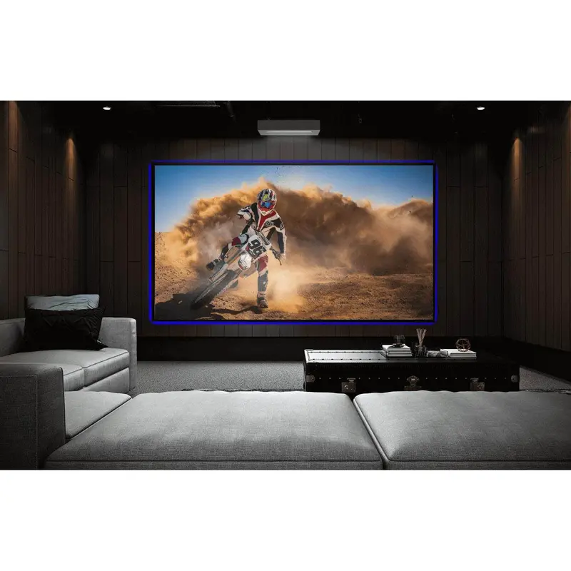 EluneVision EV-ZLUST-100-8K Aurora 8K Ultra Short Throw NanoEdge Screen - 100"(49x87)-HDTV[16:9]-0.7