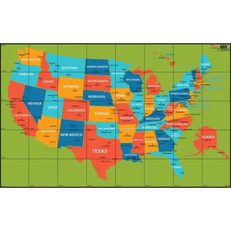 Wonder Workshop US Map Robotic Mat