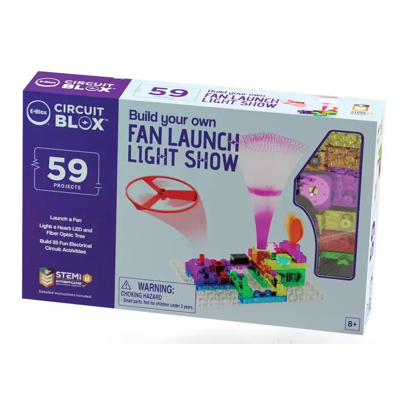E-Blox Circuit Blox BYO Fan Launch Light Show 59 Project Set