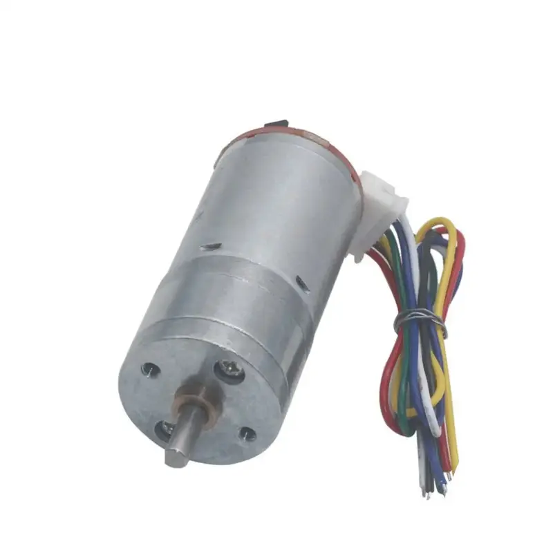 25D 24V 1360RPM 0.1KG.CM Brushed DC Gear Motor W/Encoder