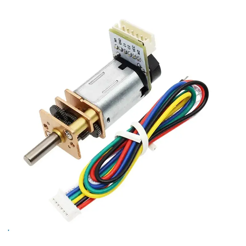 12V Micro Metal Gearmotor w/ Encoder & Cable, 730rpm