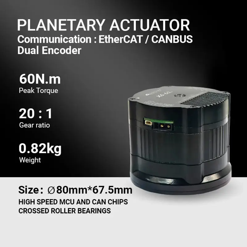 Brushless motor RMD-X6-60 Ethernet cat + CAN dual protocol dual encoder collaborative robot arm is born for humanoid robots