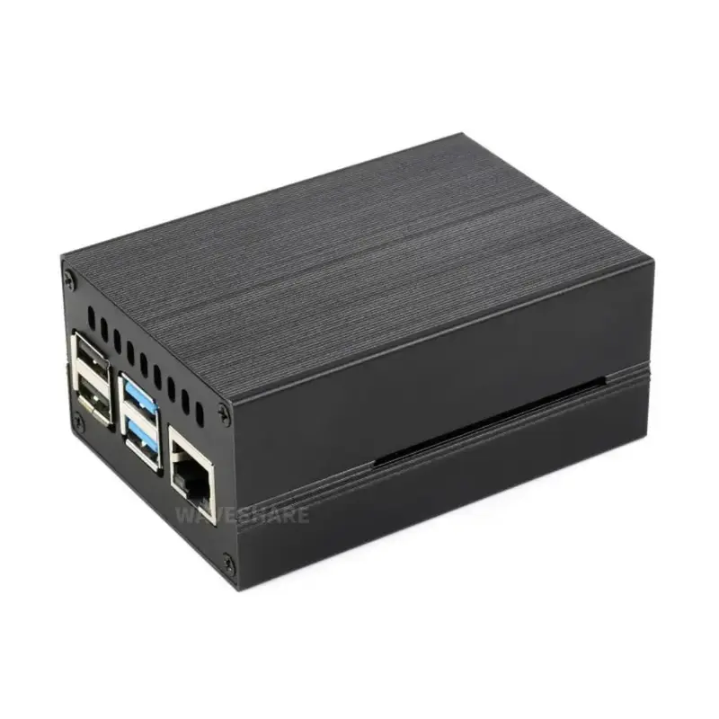 Stripe Cooling Case for Raspberry Pi 4 Built-In Active Radiator w/ Fins