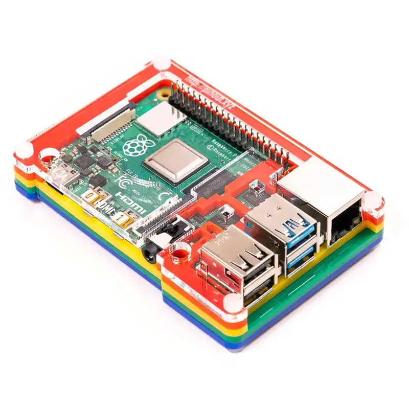 Pimoroni Pibow Coup 4 Case for Raspberry Pi 4 (Rainbow)