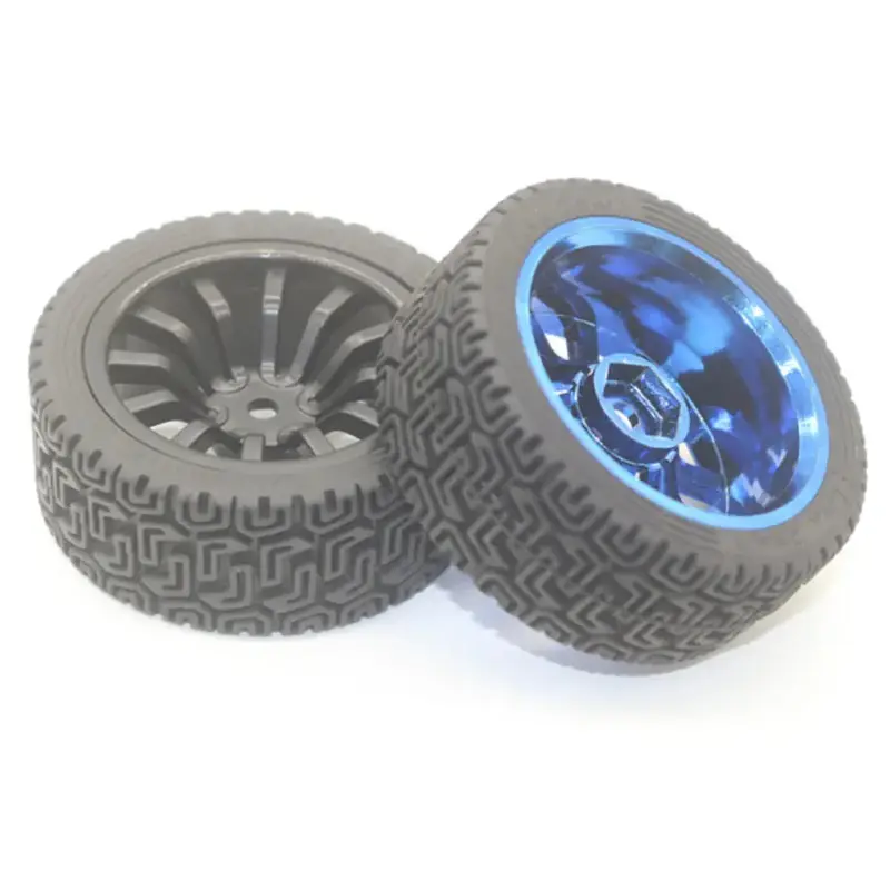65D Rubber Wheels for Smart Vehicles & Robots (Pair)