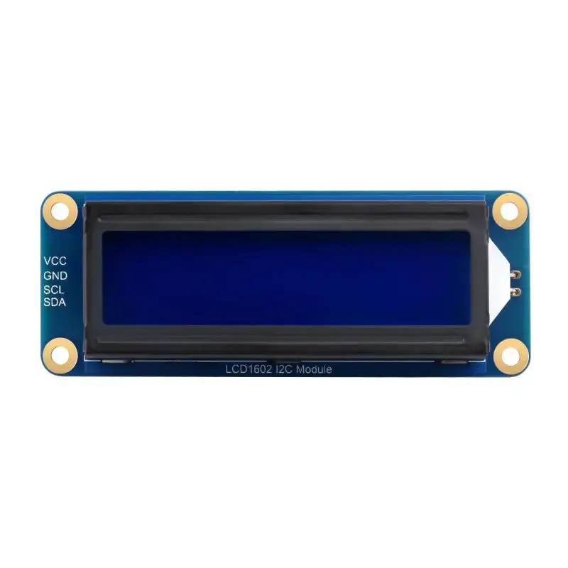 Waveshare LCD1602 I2C Module, White on Blue, 16x2 Characters LCD, 3.3V/5V