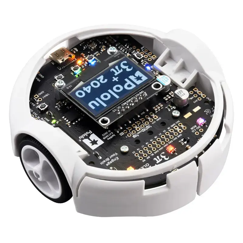 Pololu 3pi+ 2040 Robot - Turtle Edition (75:1 LP Motors), Assembled