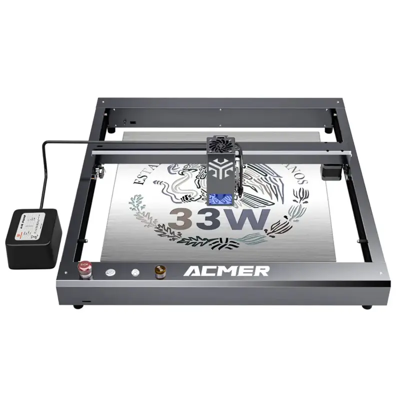 ACMER P2 33W Laser Engraver Cutting Machine & Auto Air Assist 30L/min
