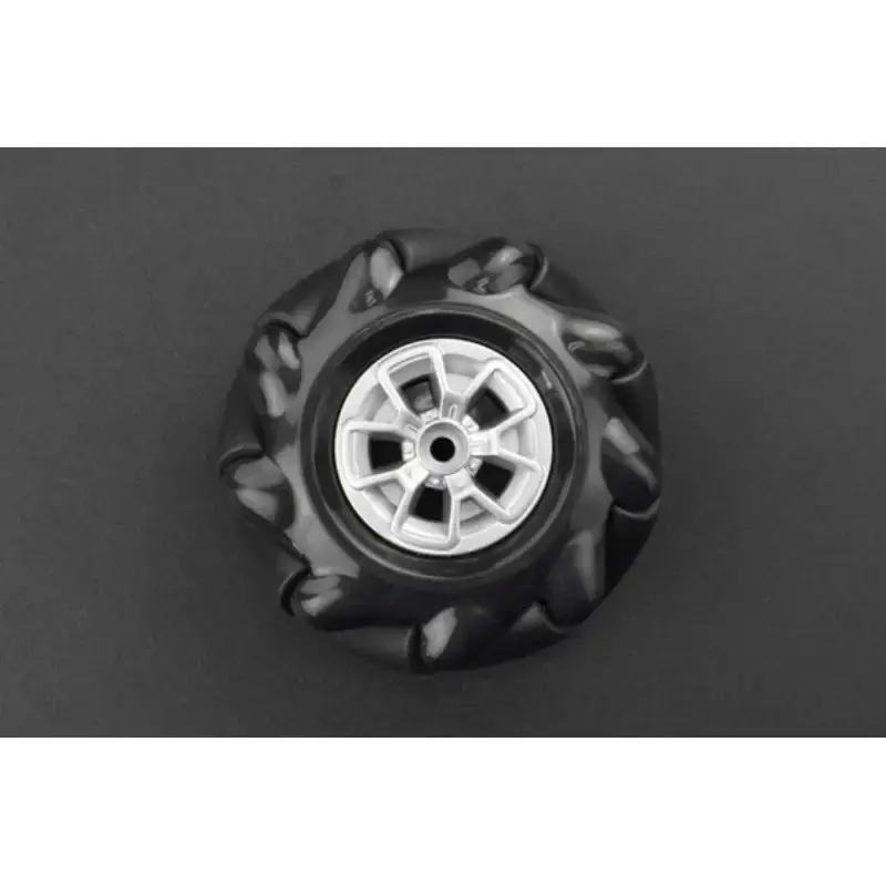 Black Mecanum Wheel w/ Motor Shaft Coupling (60mm) - Right