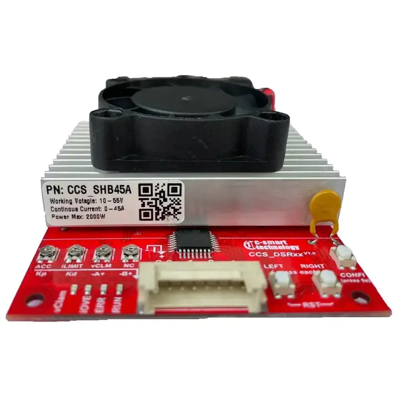 CC-SMART Brushed Motor Controller, ESC, H-Bridge, 10-55v, 45a Speed Control