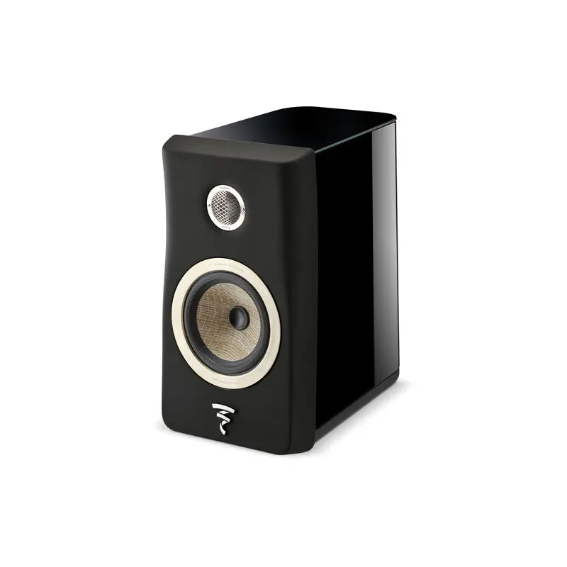 Focal Kanta N1 Bookshelf Speaker (High-Gloss Black & Black, Single)