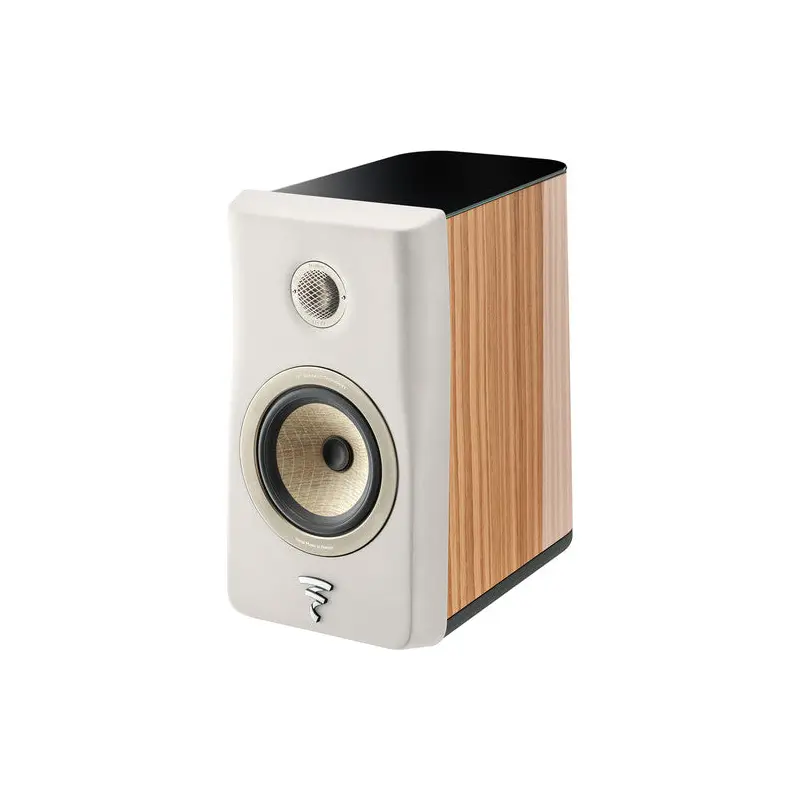 Focal Kanta N1 Bookshelf Speaker (High-Gloss Walnut & Ivory, Single)