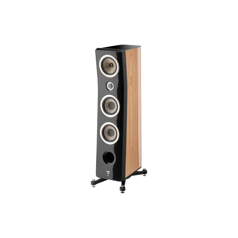 Focal Kanta N2 Floorstanding Speaker (High-Gloss Walnut & Black, Single)