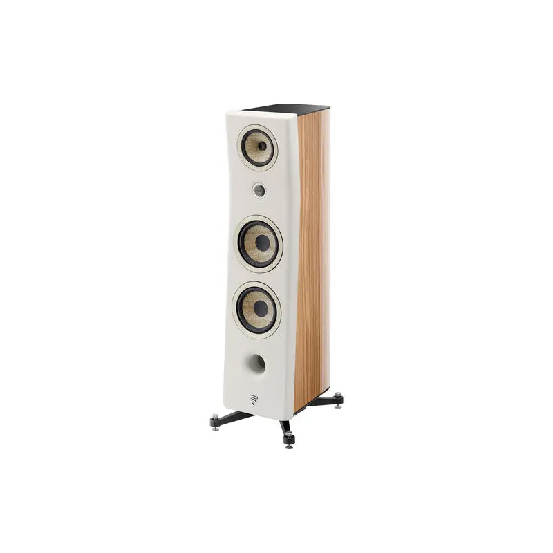 Focal Kanta N3 Floorstanding Speaker (High-Gloss Walnut & Ivory, Single)