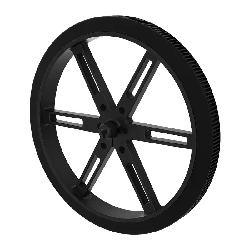 ServoCity 3602 Series Press-Fit Wheel (3mm D-Bore, 90mm Diameter) - 2 Pack