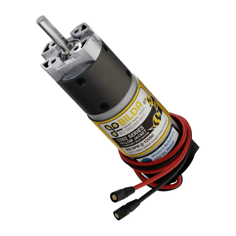 ServoCity 5202 Series Yellow Jacket Planetary Gear Motor w/ Encoder (13.7:1, 435 rpm)