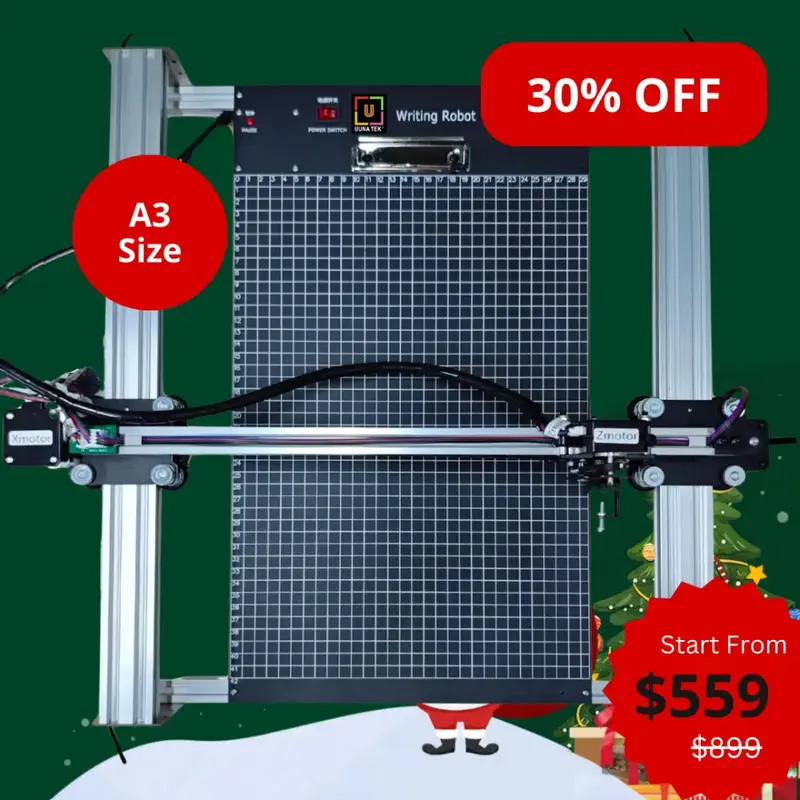 UUNA TEK iDraw H Version Pen Plotter - A3 Size Handwriting Machine/XY Plotter/Laser Engraver with Base Plate
