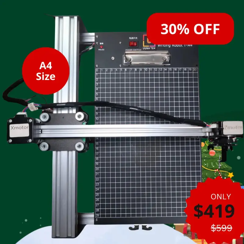 UUNA TEK  iDraw Pen Plotter 2.0 - A4 Size Handwriting Machine/XY Plotter/Laser Engraver