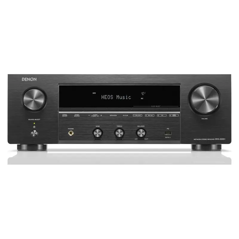 Denon DRA-900H Stereo receiver with built-in Wi-Fi, Bluetooth, Apple AirPlay 2, HDMI, and HEOS Built-in - DRA900HBKE3