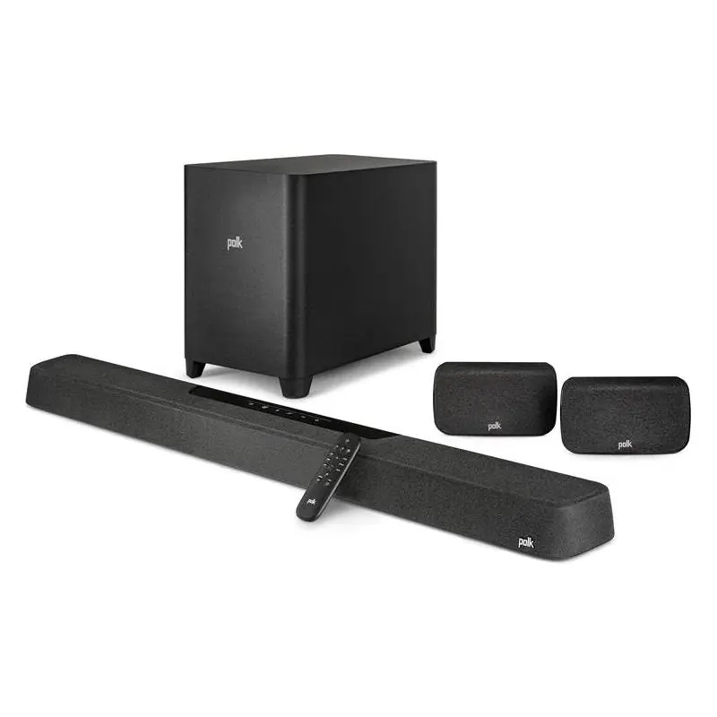 Polk MagniFi MAX AX SR Powered 5.1.2-channel sound bar and wireless subwoofer system with Wi-Fi Bluetooth Apple AirPlay 2 DTS:X and Dolby Atmos