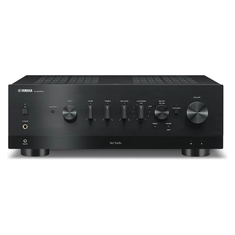 Yamaha R-N1000A Stereo receiver with Wi-Fi, Bluetooth, Apple AirPlay 2, and HDMI (Black) - R-N1000ABL