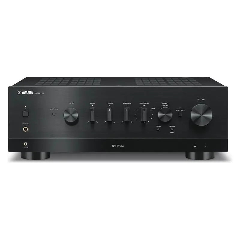 Yamaha R-N800A Stereo receiver with Wi-Fi, Bluetooth and Apple AirPlay 2 (Black) - R-N800ABL