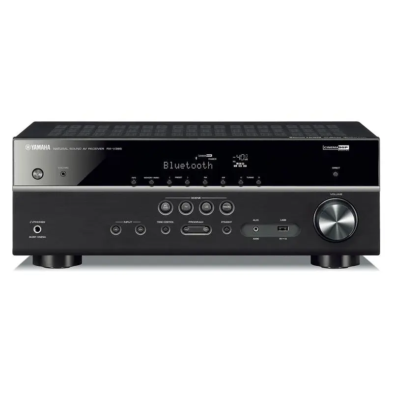 Yamaha RX-V385 5.1-channel home theater receiver with Bluetooth - RX-V385BL
