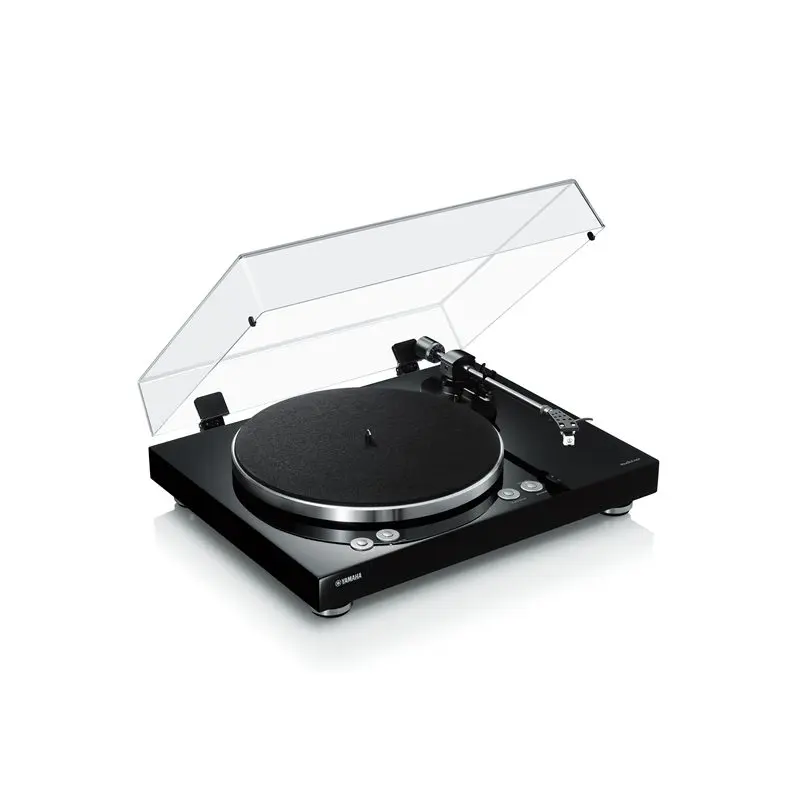 Yamaha TT-N503 MusicCast VINYL 500 Manual belt-drive turntable with Wi-Fi, Bluetooth and MusicCast, plus built-in phono preamp and pre-mounted cartridge (Black) - TT-N503BL