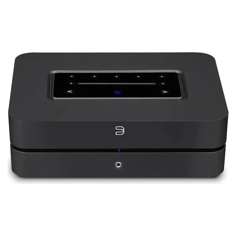 Bluesound POWERNODE Streaming music player with built-in stereo amplifier, Wi-Fi, Bluetooth and Apple AirPlay 2 (Black)