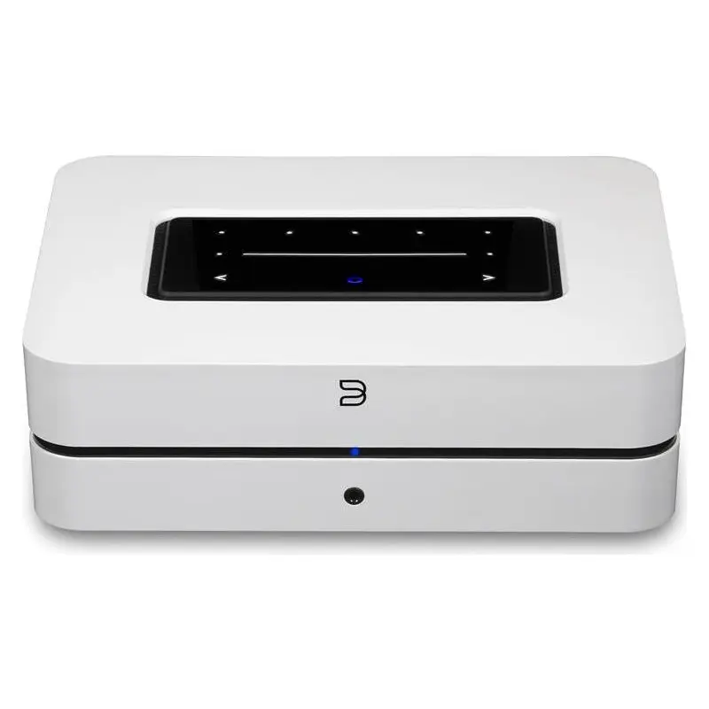 Bluesound POWERNODE Streaming music player with built-in stereo amplifier, Wi-Fi, Bluetooth and Apple AirPlay 2 (White)