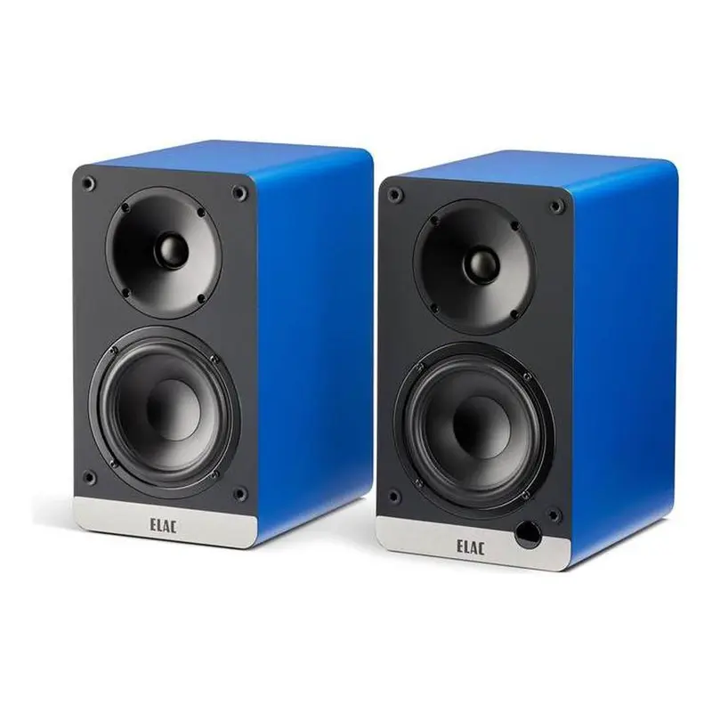 ELAC Debut ConneX DCB41 Powered bookshelf speakers with Bluetooth, HDMI and built-in phono preamp (Royal Blue) - (Pair)