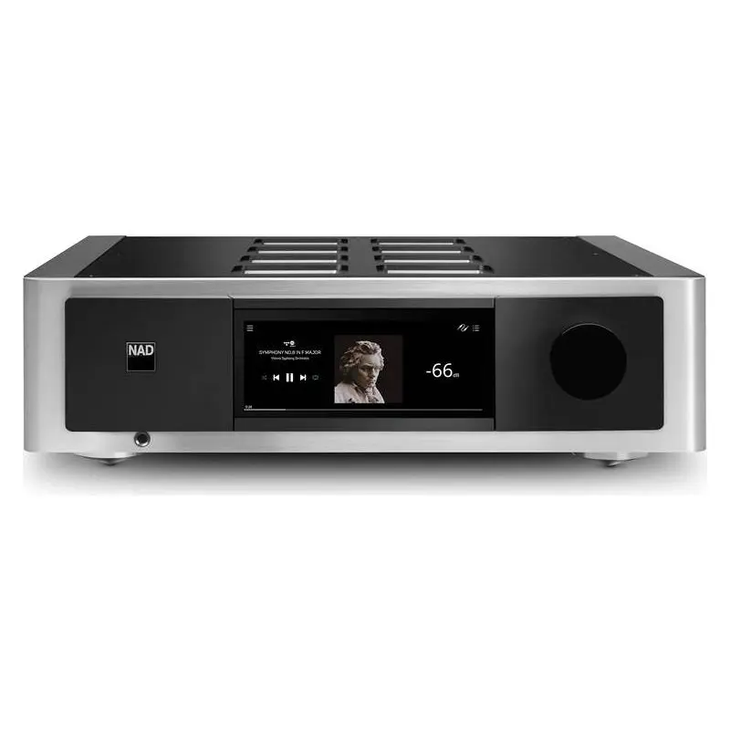 NAD Masters Series M33 Stereo integrated amplifier with HDMI, built-in BluOS streaming, Apple AirPlay 2 and Bluetooth