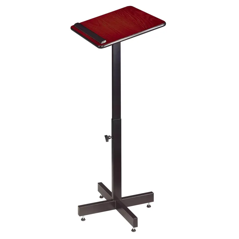 Portable Speakers' Stand with Adjustable Height in Mahogany - 70MY
