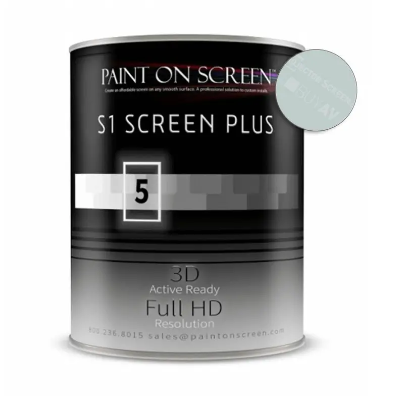 Projector Screen Paint - S1 Screen Paint Silver-Quart q005