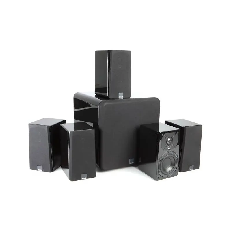 SVS Prime Satellite Pro 5.1 System 5.1-channel home theater speaker system with powered subwoofer (Piano Gloss Black)