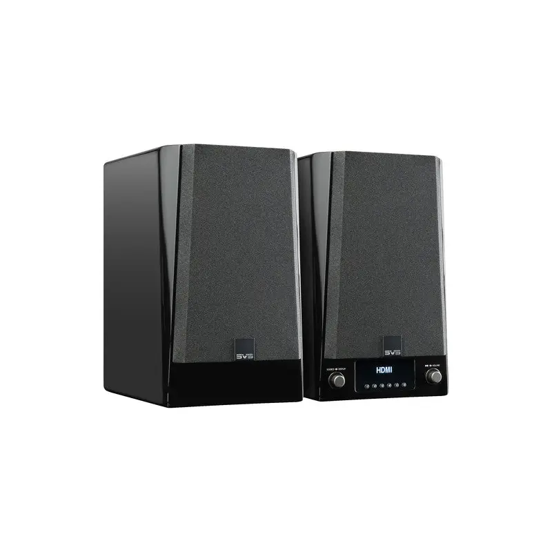 SVS Prime Wireless Pro Powered bookshelf speakers with Google Chromecast, DTS Play-Fi and Apple AirPlay 2 (Piano Gloss Black)