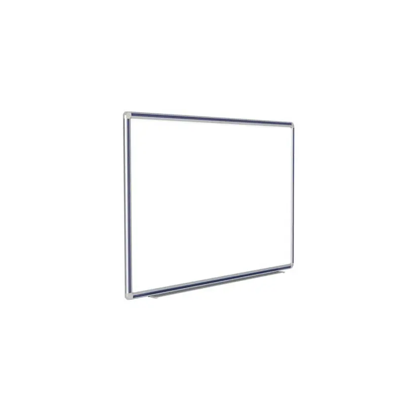 120" x 48" DecoAurora Aluminum Frame Porcelain Magnetic Whiteboard - Navy Blue Trim