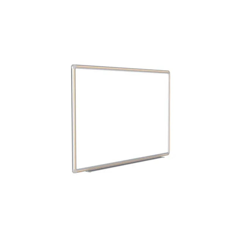 48" x 36" DecoAurora Aluminum Frame Porcelain Magnetic Whiteboard - Light Maple Trim