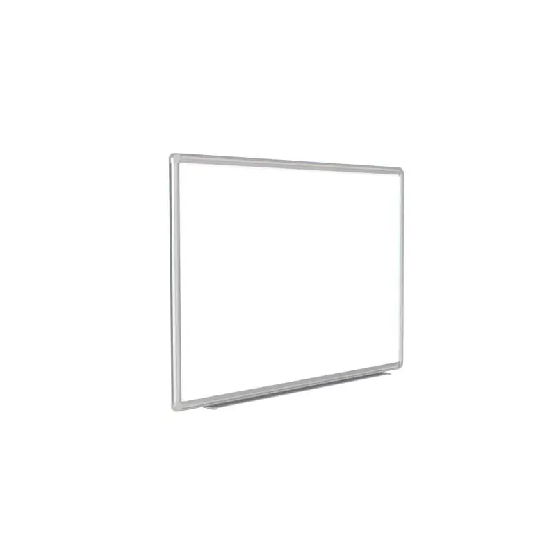 96" x 48" DecoAurora Aluminum Frame Porcelain Magnetic Whiteboard - Gray Trim
