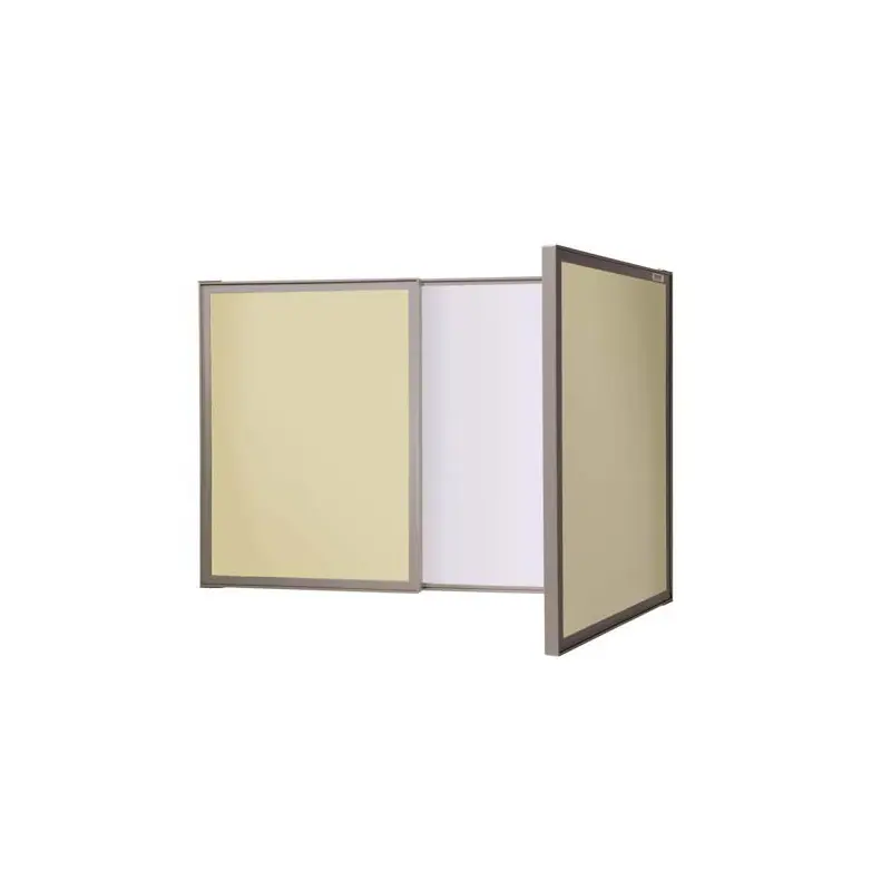 VisuALL PC - Beige Fabric Tackboard Outside with Acrylate Whiteboard Inside