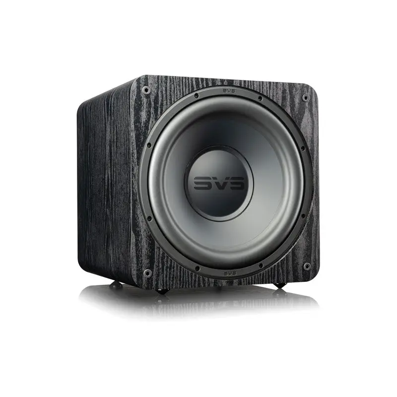 SVS SB-1000 Pro 12" powered subwoofer with digital processing and parametric equalization controls (Black Ash)