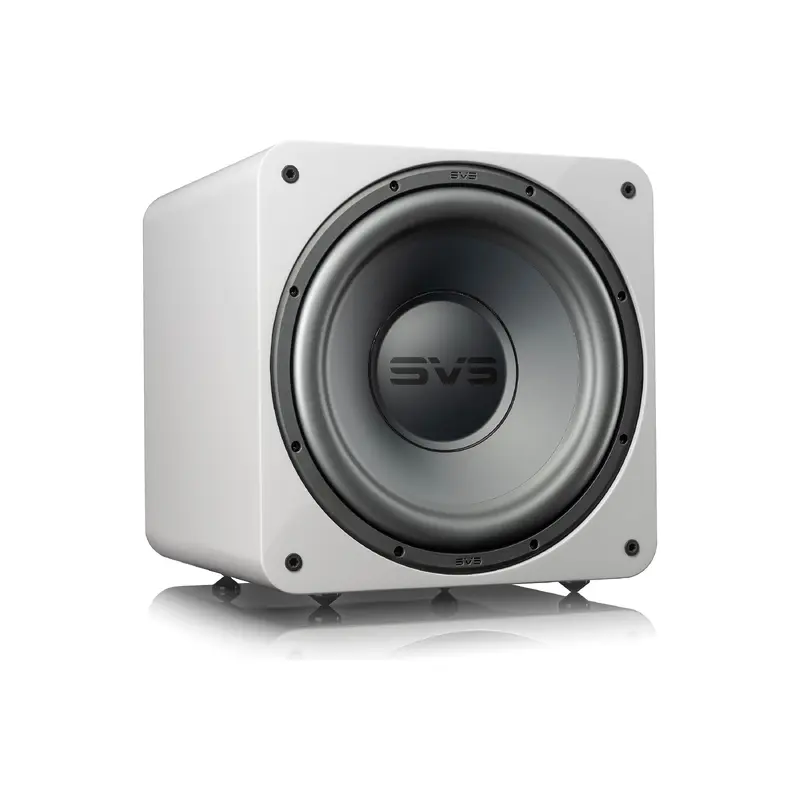SVS SB-1000 Pro 12" powered subwoofer with digital processing and parametric equalization controls (Piano Gloss White)