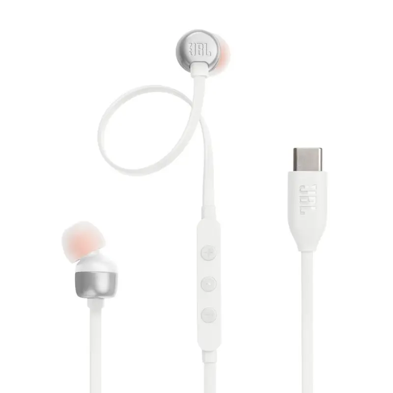 JBL Tune 310C In-Ear Wired USB-C Headphone - White