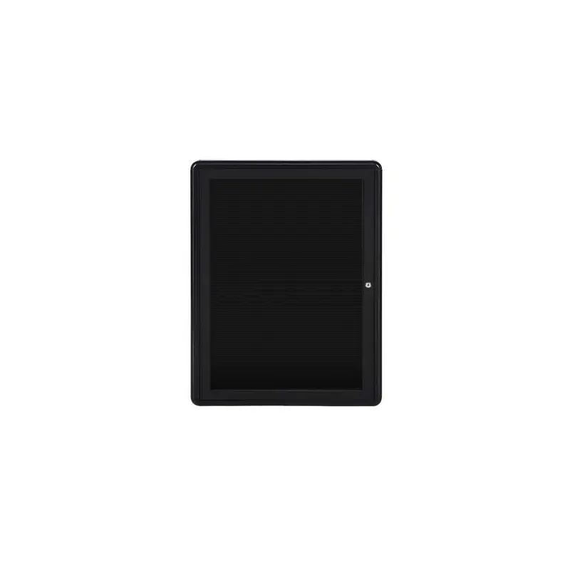 24" x 34" 1-Door Ovation Letterboard Black - Black Frame