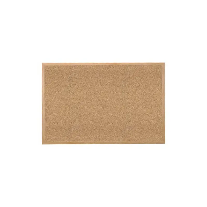 36" x 24" Wood Frame Natural Cork Tackboard