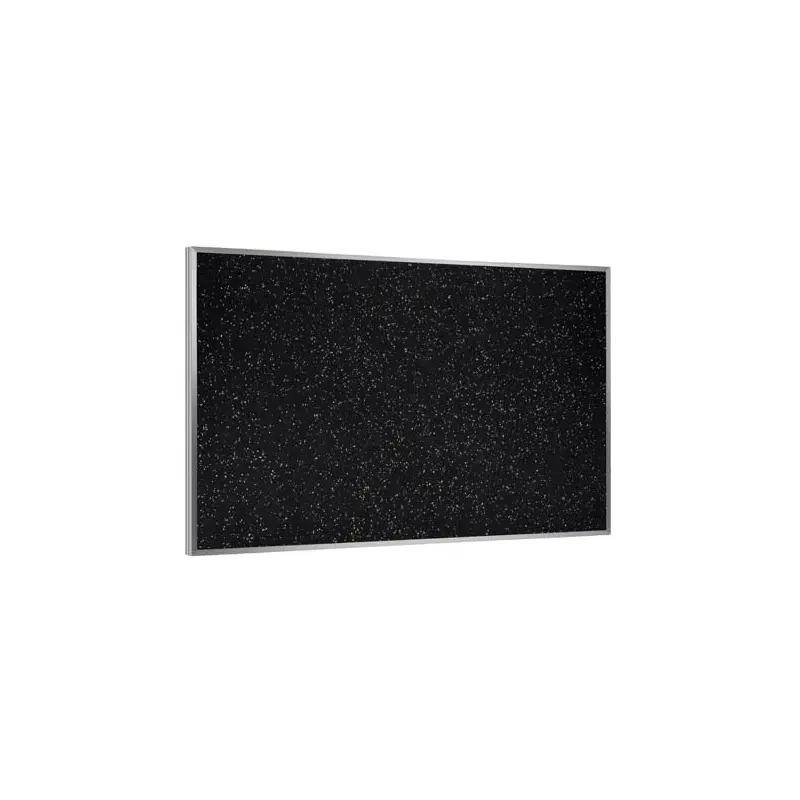 120.5" x 48.5" Aluminum Frame Recycled Rubber Tackboard - Tan Speckled