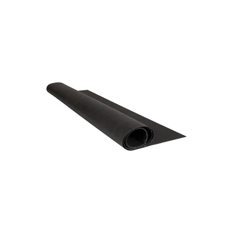 4'X12' 1/16" Recycled Rubber Tack Roll - Black