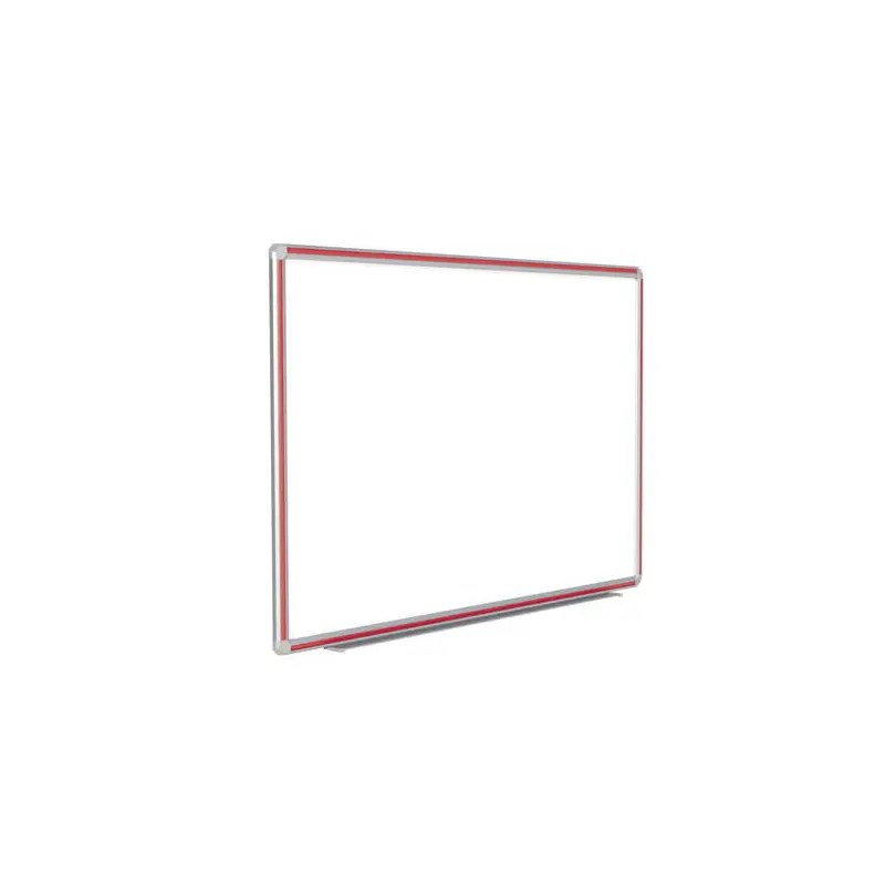 48" x 36" DecoAurora Aluminum Frame Porcelain Magnetic Whiteboard - Red Trim