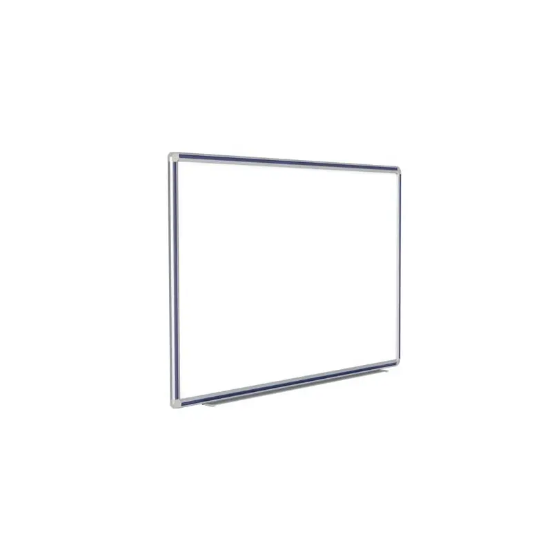 48" x 48" DecoAurora Aluminum Frame Porcelain Magnetic Whiteboard - Navy Blue Trim