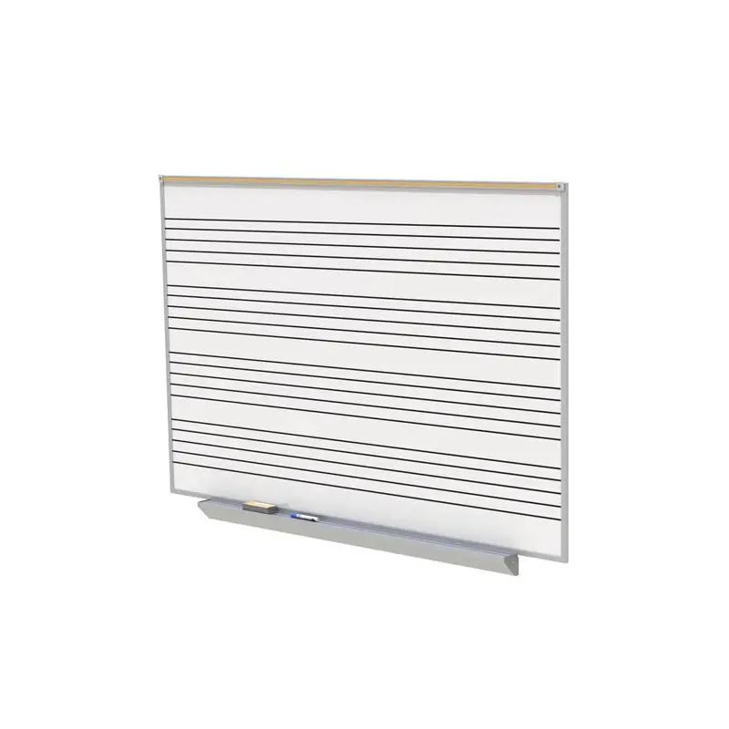72.5" x 48.5" A2M Style Porcelain Magnetic Whiteboard with Music Staff w/ 4 Markers & Eraser